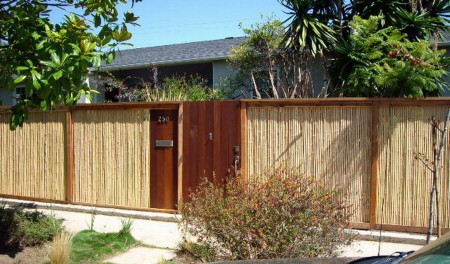 Bamboo/Redwood framing/Mahogany Gate